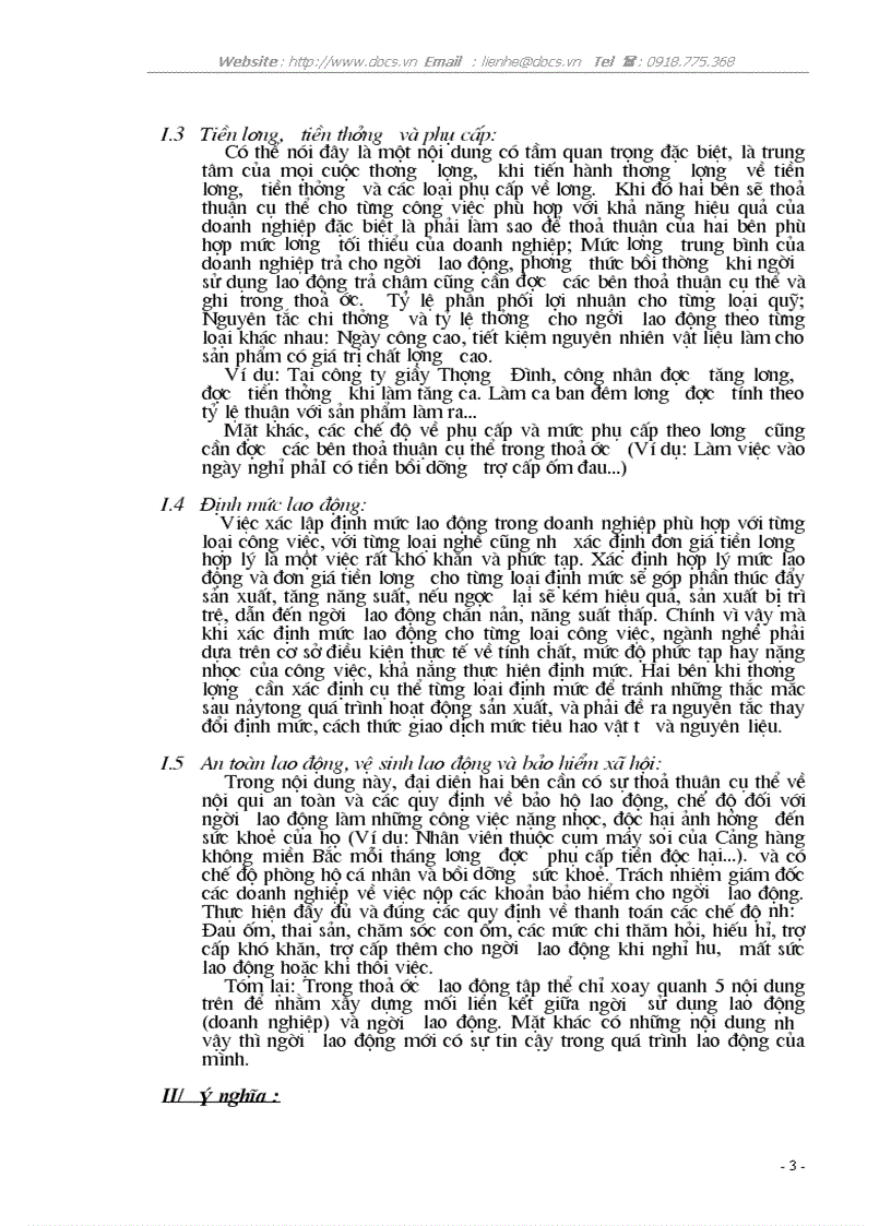 image for page Luật lao động Nội dung ý nghĩa của thoả ước lao động tập thể