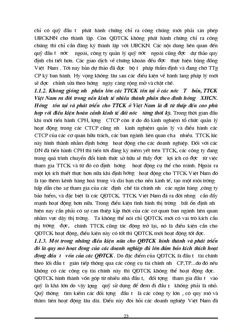 image for page Điều kiện khả năng phát triển các quỹ đầu tư CK ở VN trong giai đoạn hiện nay
