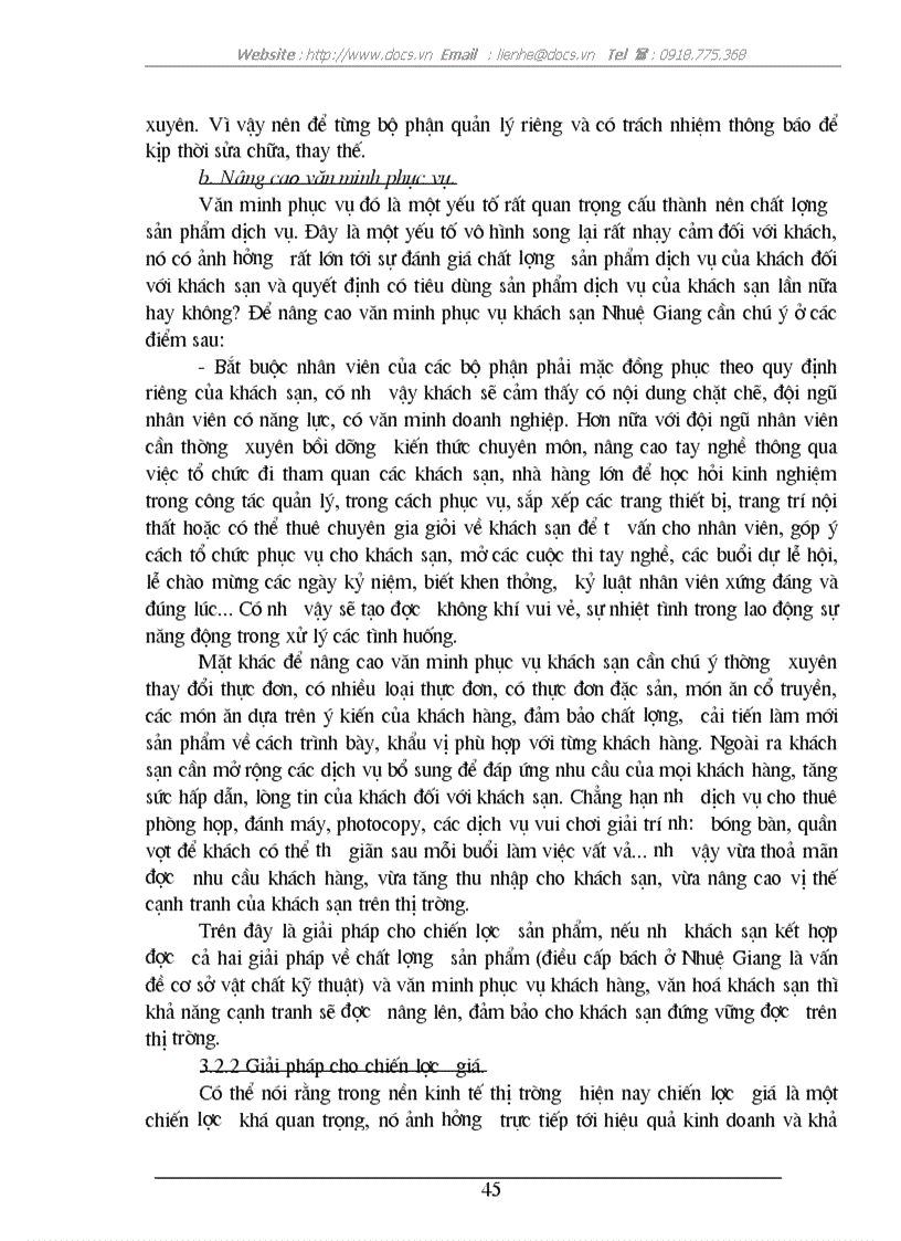 image for page Những giải pháp nhằm nâng cao sức cạnh tranh của khách sạn Nhuệ Giang