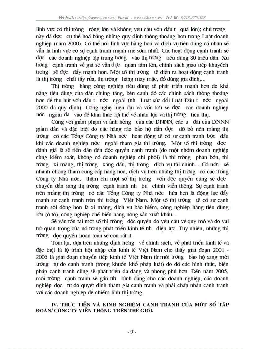 image for page 1số giải pháp nhằm nâng cao năng lực cạnh tranh của Tổng C ty Bưu chính Viễn thông VN