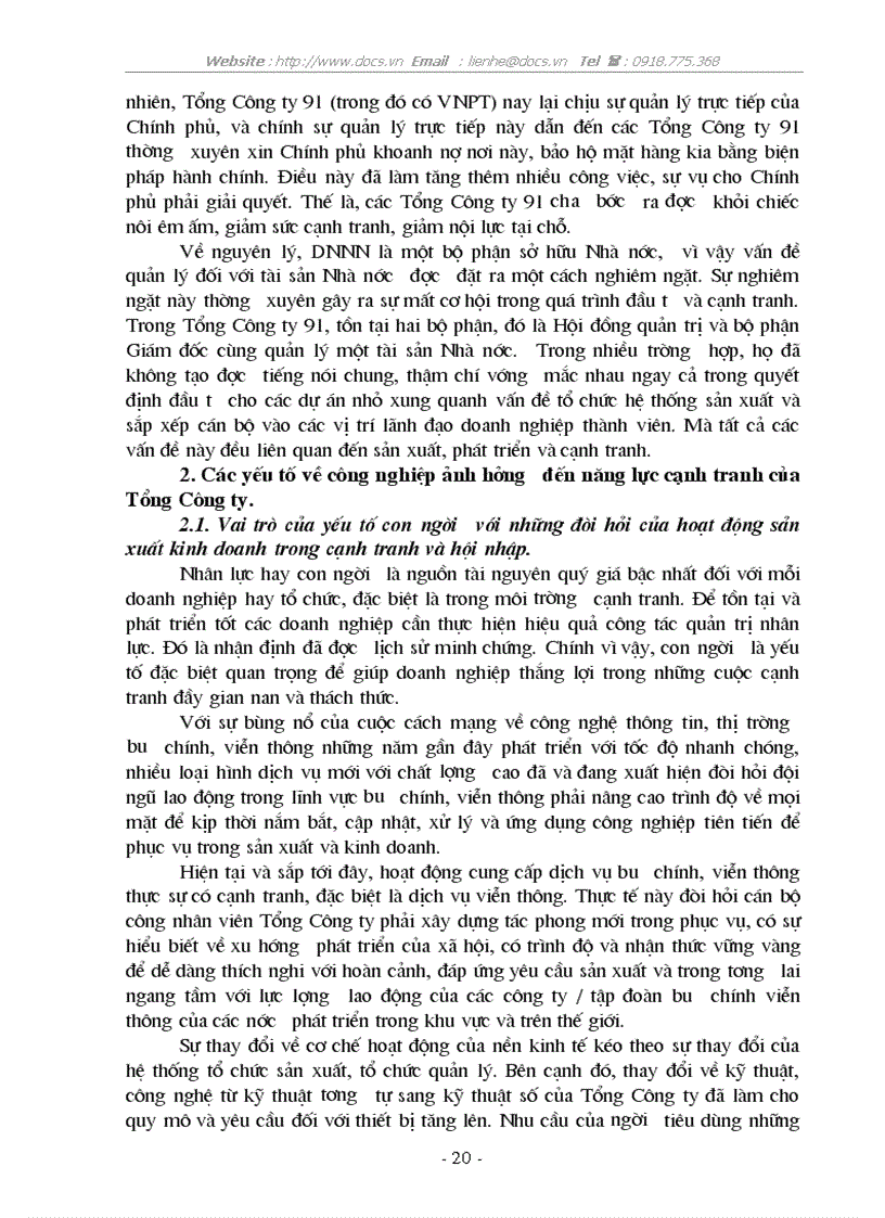 image for page 1số giải pháp nhằm nâng cao năng lực cạnh tranh của Tổng C ty Bưu chính Viễn thông VN
