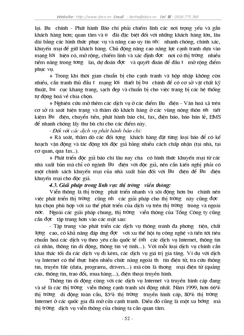 image for page 1số giải pháp nhằm nâng cao năng lực cạnh tranh của Tổng C ty Bưu chính Viễn thông VN