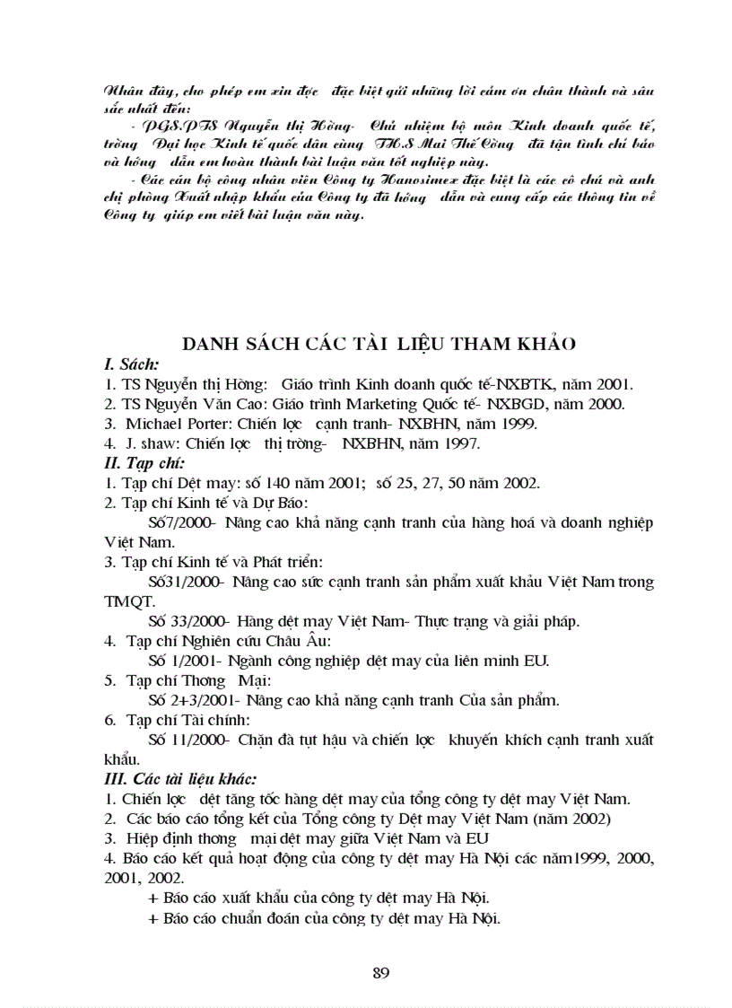 image for page Giải pháp nâng cao sức cạnh tranh hàng may mặc của C ty Dệt may Hà Nội trên thị trường EU