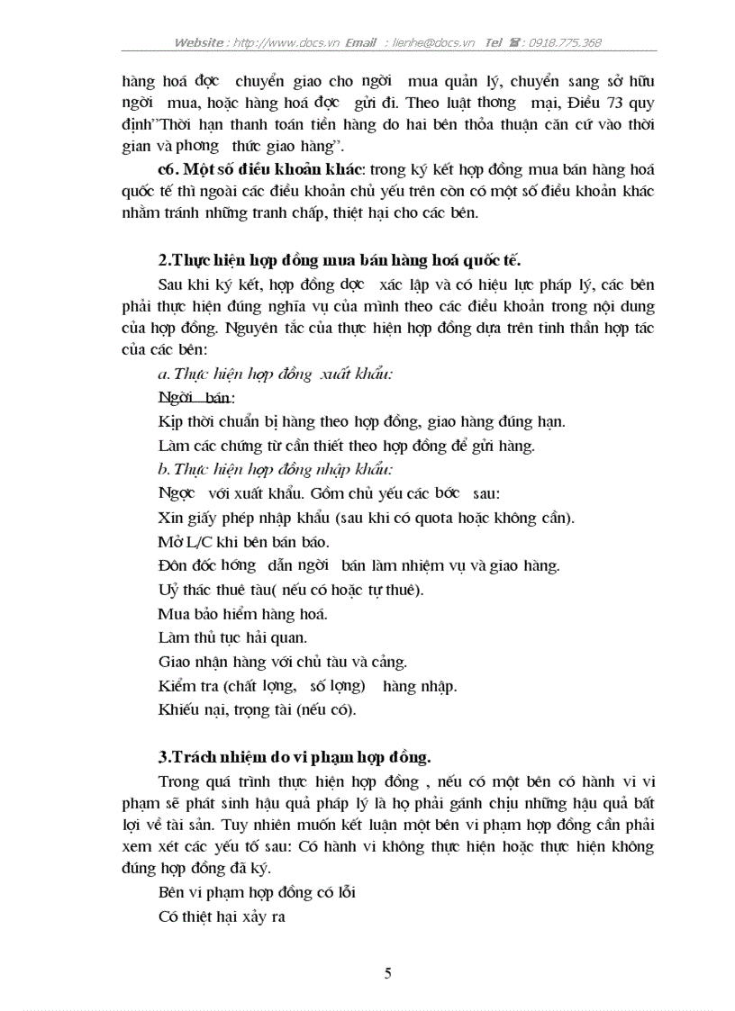 image for page Quá trình thực hiện Hợp đồng nhập khẩu vấn đề đặt ra và giải pháp