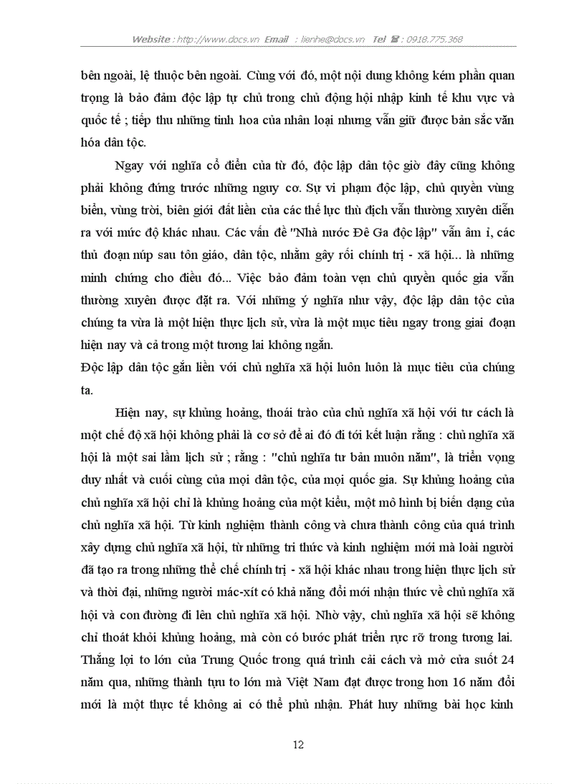 image for page Độc lập dân tộc phải gắn liền với CNXH theo tư tưởng Hồ Chớ Minh