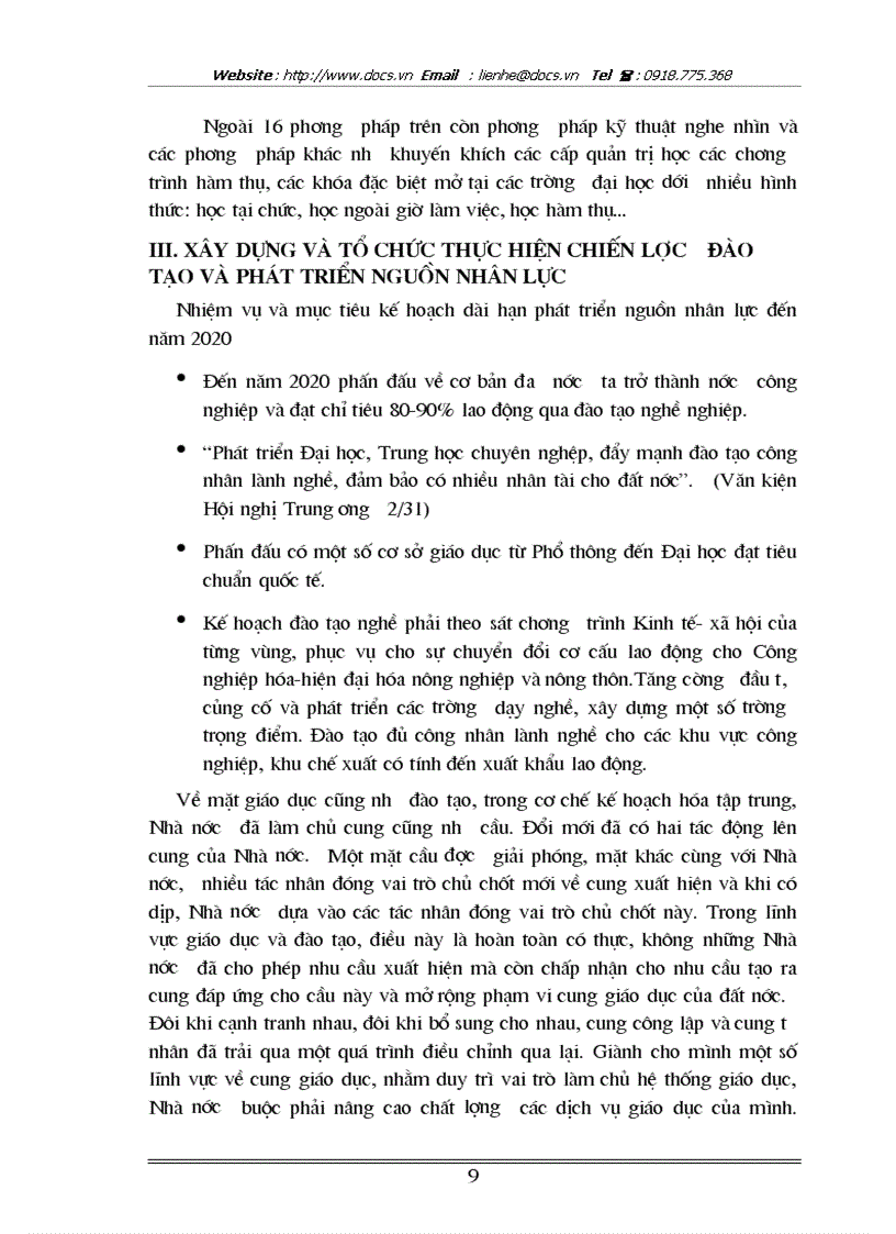 image for page Đào tạo và phát triển nguồn nhân lực đáp ứng yêu cầu Công nghiệp hoá hiện đại hoá đất nước