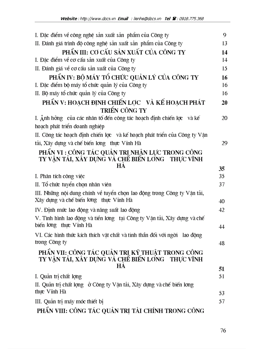image for page Kiến nghị và giải pháp nhằm hoàn thiện công tác quản trị doanh nghiệp tại công ty vận tải xây dựng và chế biến lương thực vĩnh hà