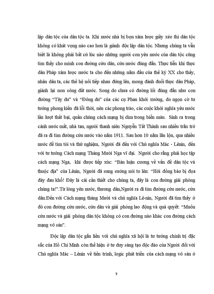 image for page Độc lập dân tộc phải gắn liền với Chủ Nghĩa Xã Hội theo tư tưởng Hồ Chí Minh Hãy nêu rõ ý nghĩa lý luận và thực tiễn của luận điểm trên