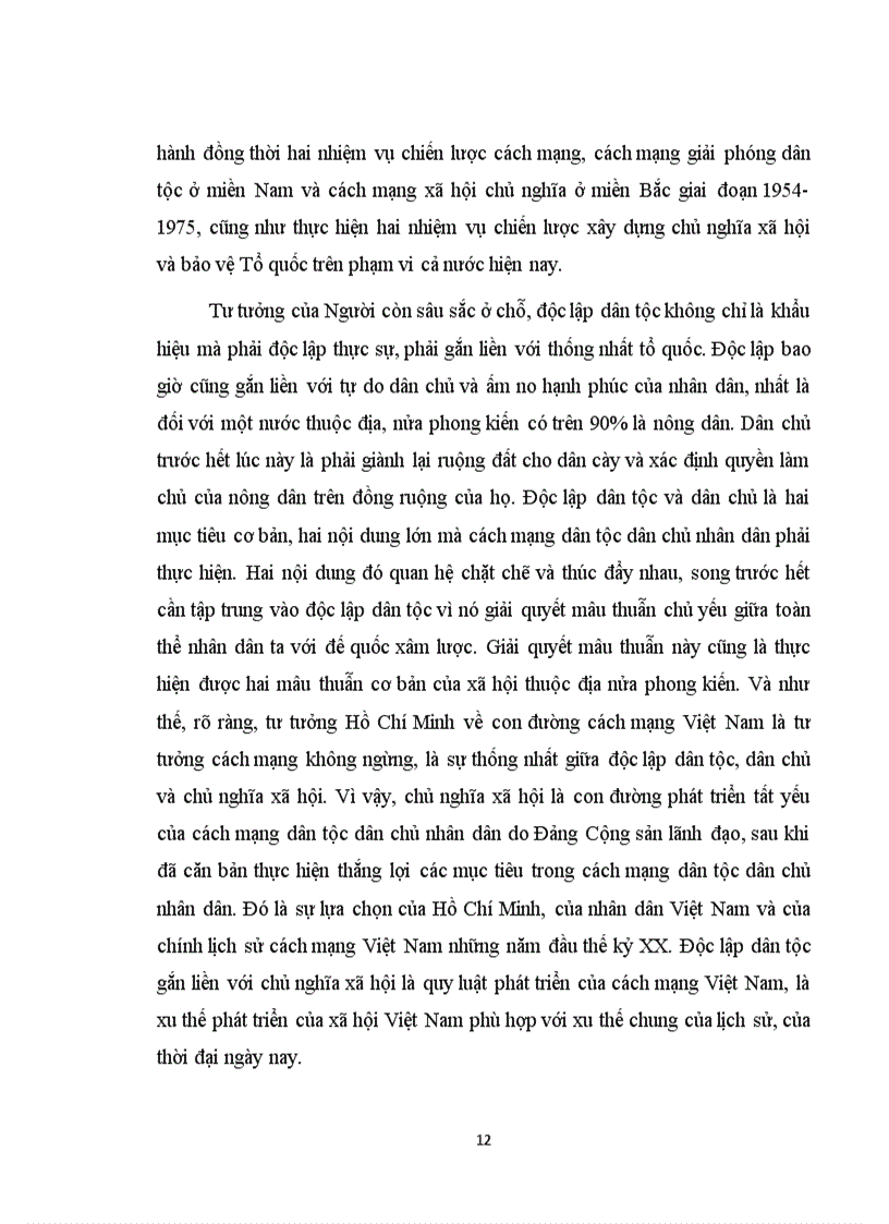 image for page Độc lập dân tộc phải gắn liền với Chủ Nghĩa Xã Hội theo tư tưởng Hồ Chí Minh Hãy nêu rõ ý nghĩa lý luận và thực tiễn của luận điểm trên