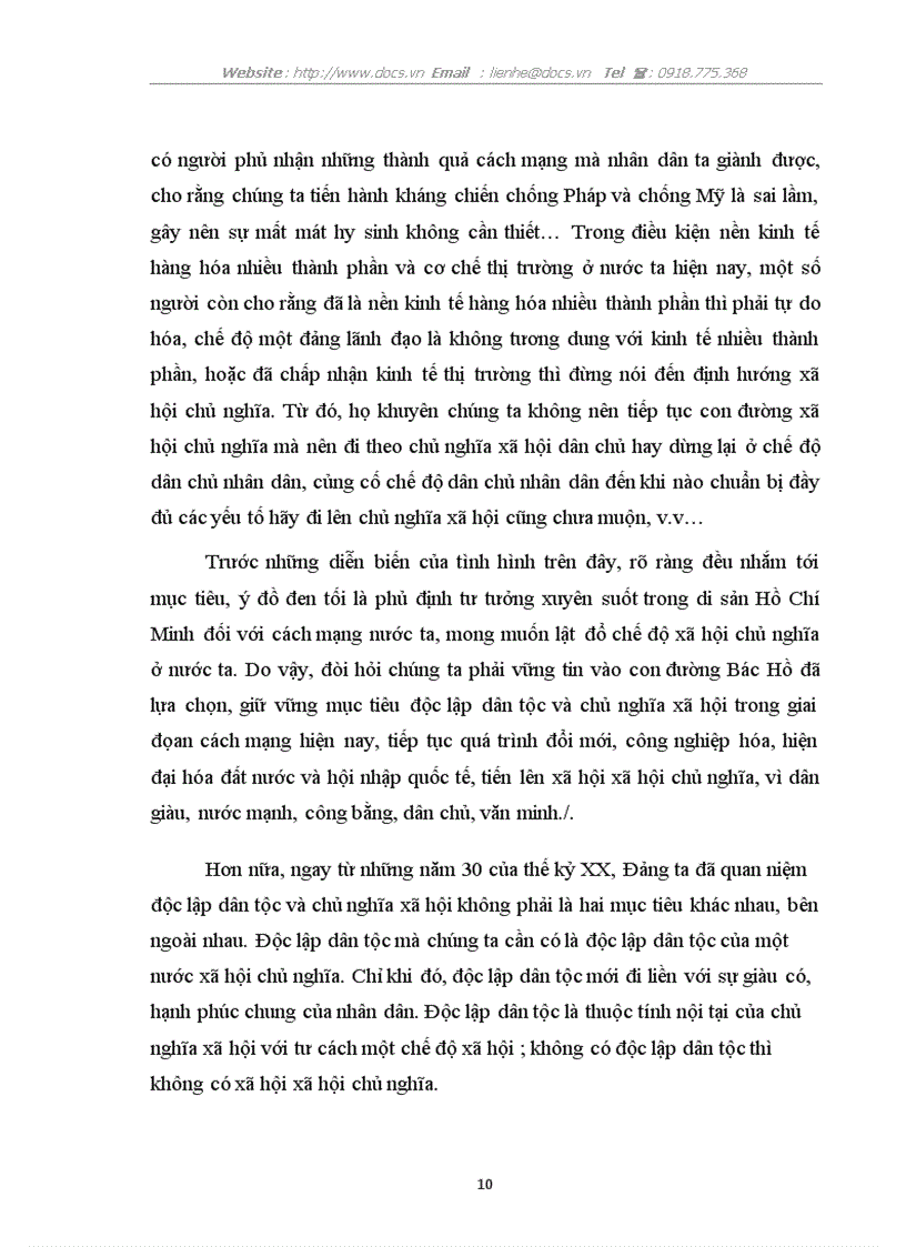 image for page Độc lập dân tộc phải gắn liền với chủ nghĩa xã hội theo tư tưởng hồ chí minh