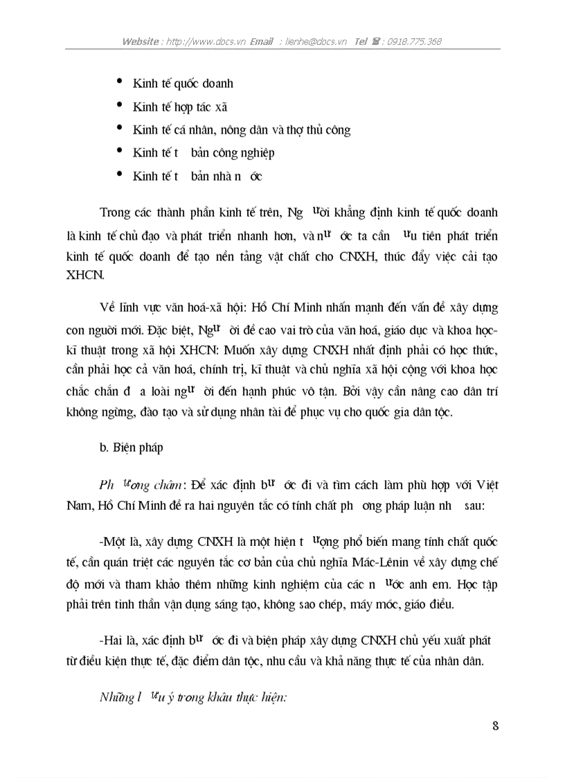 image for page Tư tưởng Hồ Chí Minh về đặc trưng bản chất bước đi và biện pháp xây dựng chủ nghĩa xã hội CNXH ở Việt Nam