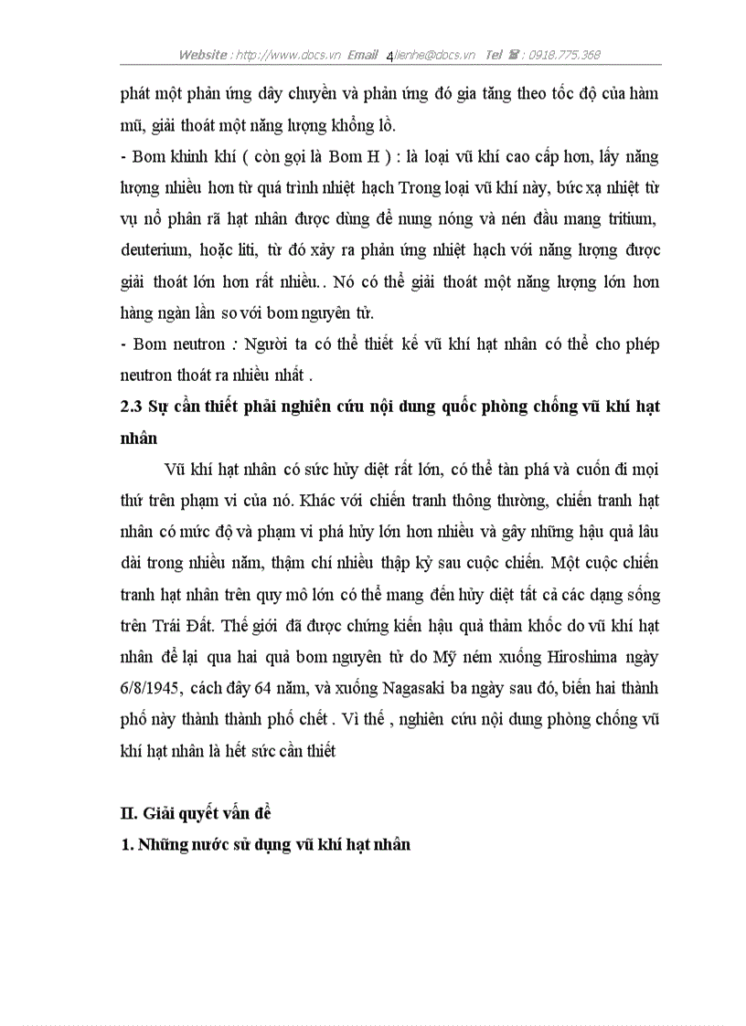 image for page Phân tích đặc điểm tác hại và các nhân tố sát thương phá hoại của vũ khí hạt nhân