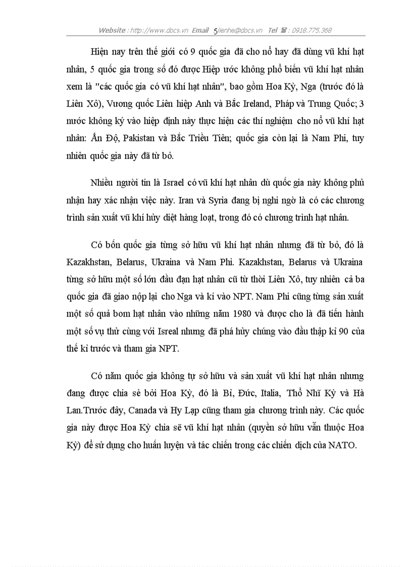 image for page Phân tích đặc điểm tác hại và các nhân tố sát thương phá hoại của vũ khí hạt nhân
