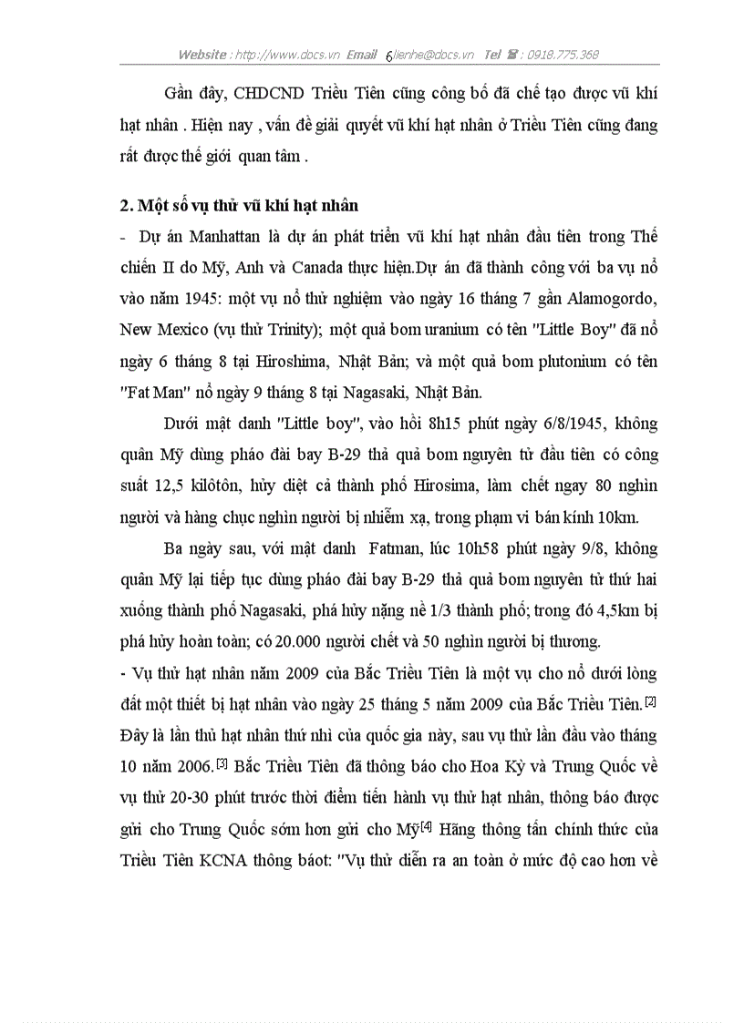 image for page Phân tích đặc điểm tác hại và các nhân tố sát thương phá hoại của vũ khí hạt nhân