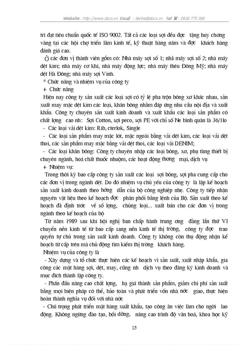 image for page Biện pháp nhằm nâng cao khả năng cạnh tranh của C ty Dệt May Hà Nội