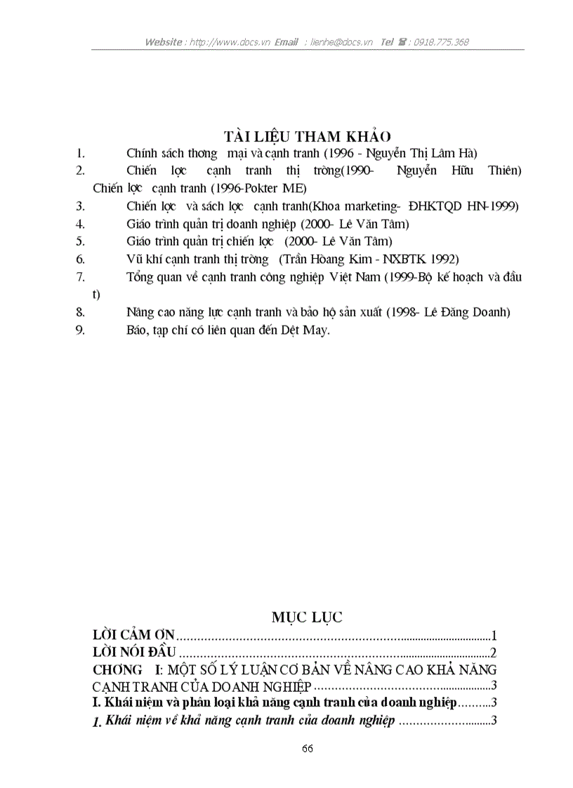 image for page Biện pháp nhằm nâng cao khả năng cạnh tranh của C ty Dệt May Hà Nội