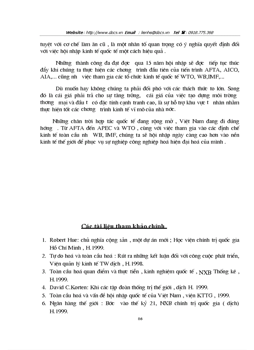 image for page Toàn cầu hoá kinh tế và hội nhập kinh tế quốc tế của Việt Nam