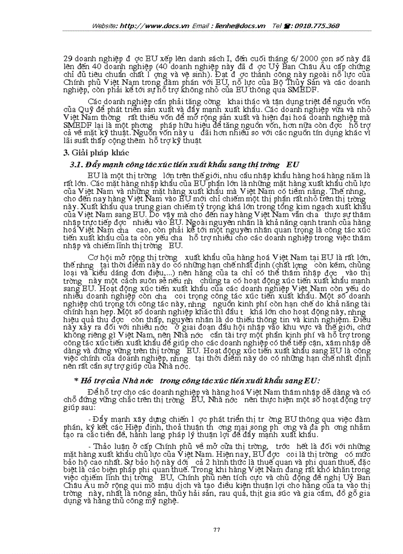 image for page Tự do hoá trong EU khả năng thâm nhập thị trường EU của hàng hoá VN