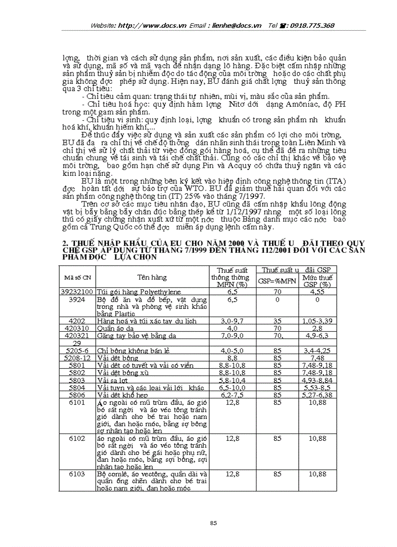 image for page Tự do hoá trong EU khả năng thâm nhập thị trường EU của hàng hoá VN