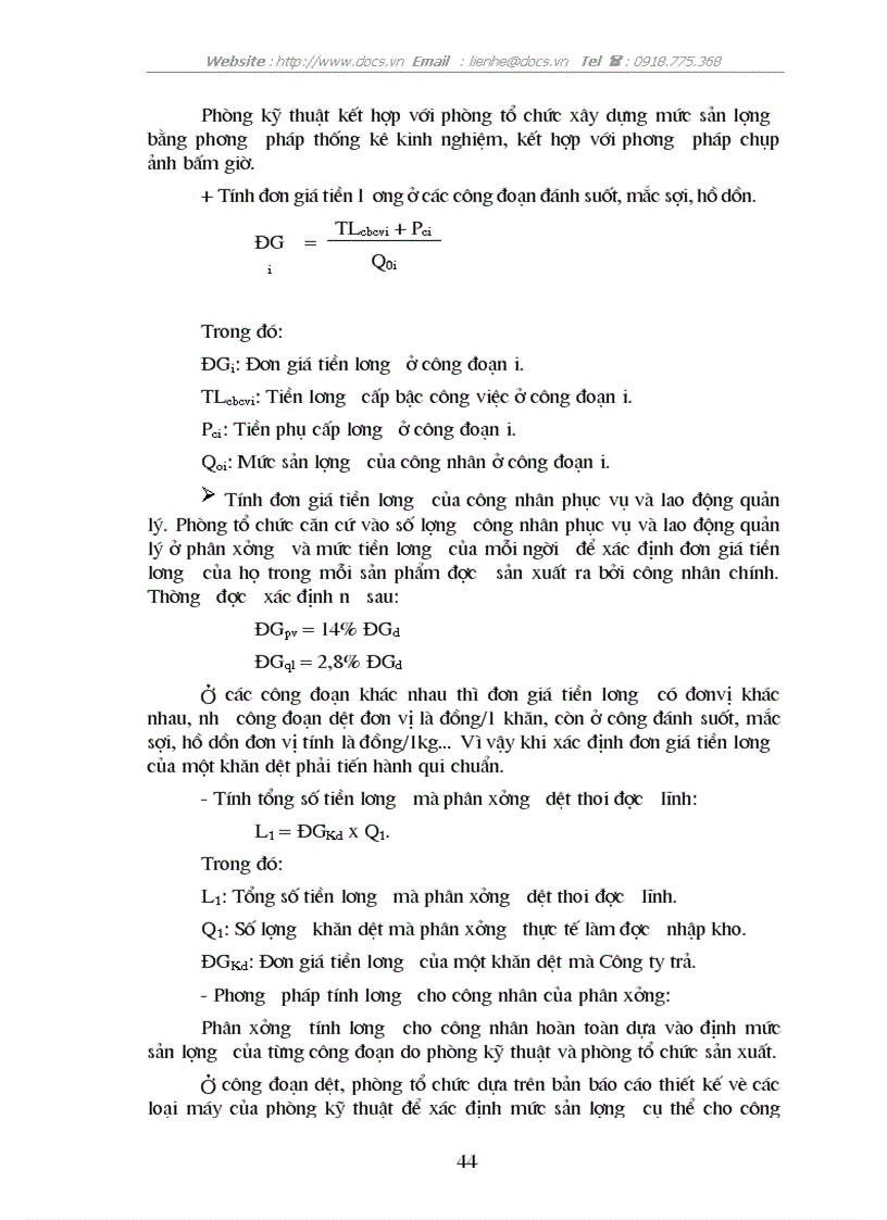 image for page Hoàn thiện các hình thức trả lương tại Công ty dệt Minh Khai Hà Nội