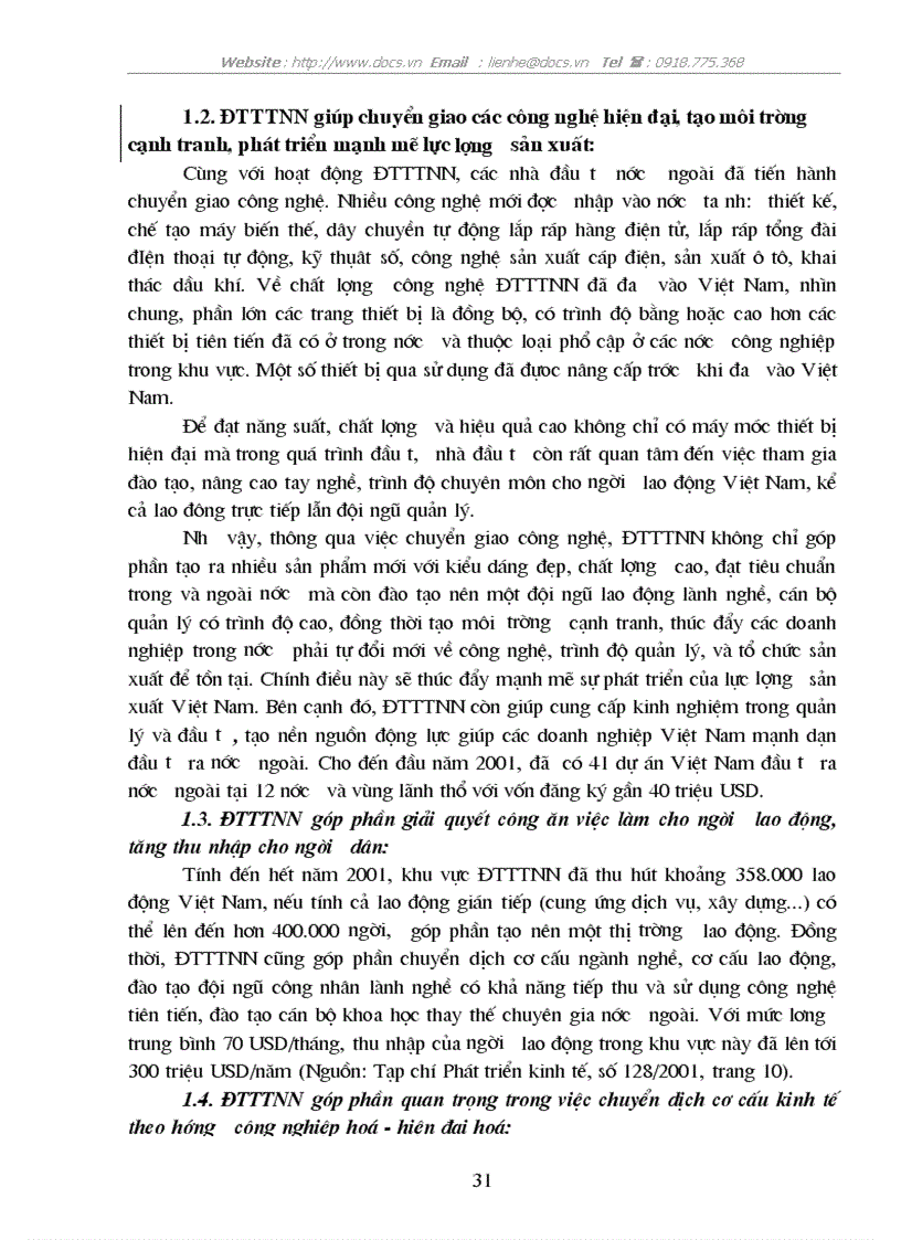 image for page ĐTTTNN ở Việt Nam giai đoạn 1996 2001 thực trạng và giải phá