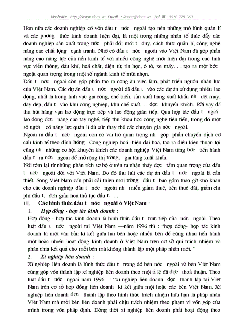 image for page Tình hình đầu tư nước ngoài ở VN trong giai đoạn 1995 2000 hiệu quả của nó