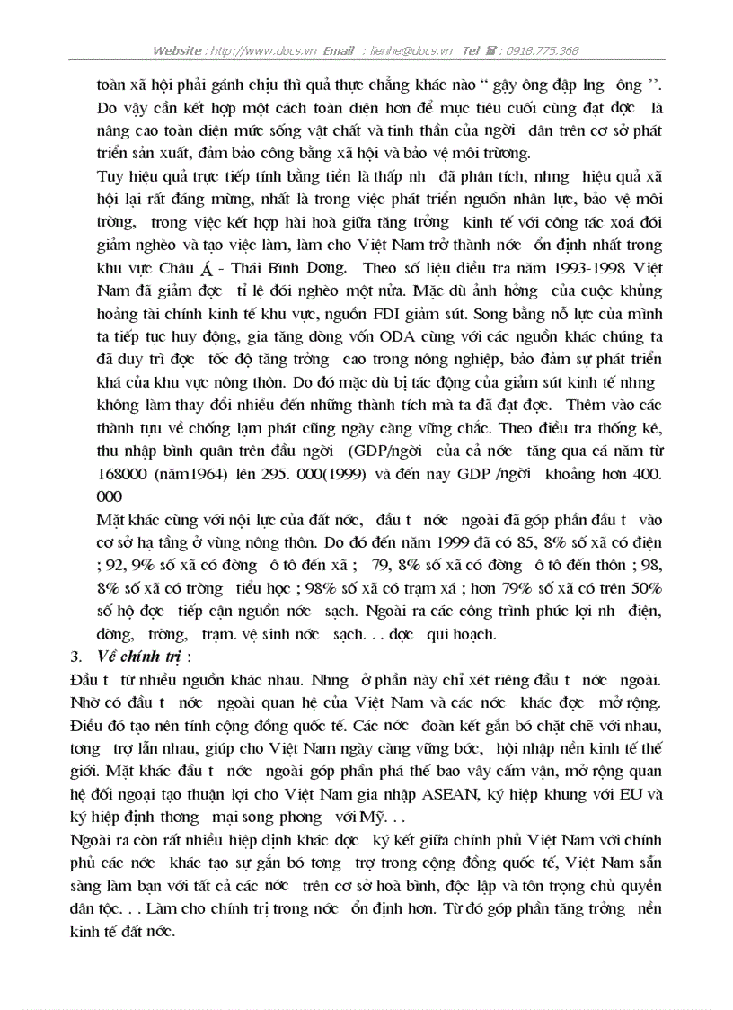 image for page Tình hình đầu tư nước ngoài ở VN trong giai đoạn 1995 2000 hiệu quả của nó