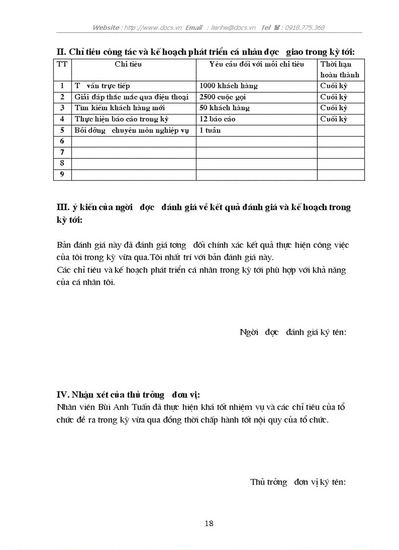 image for page Đánh giá thực hiện công việc