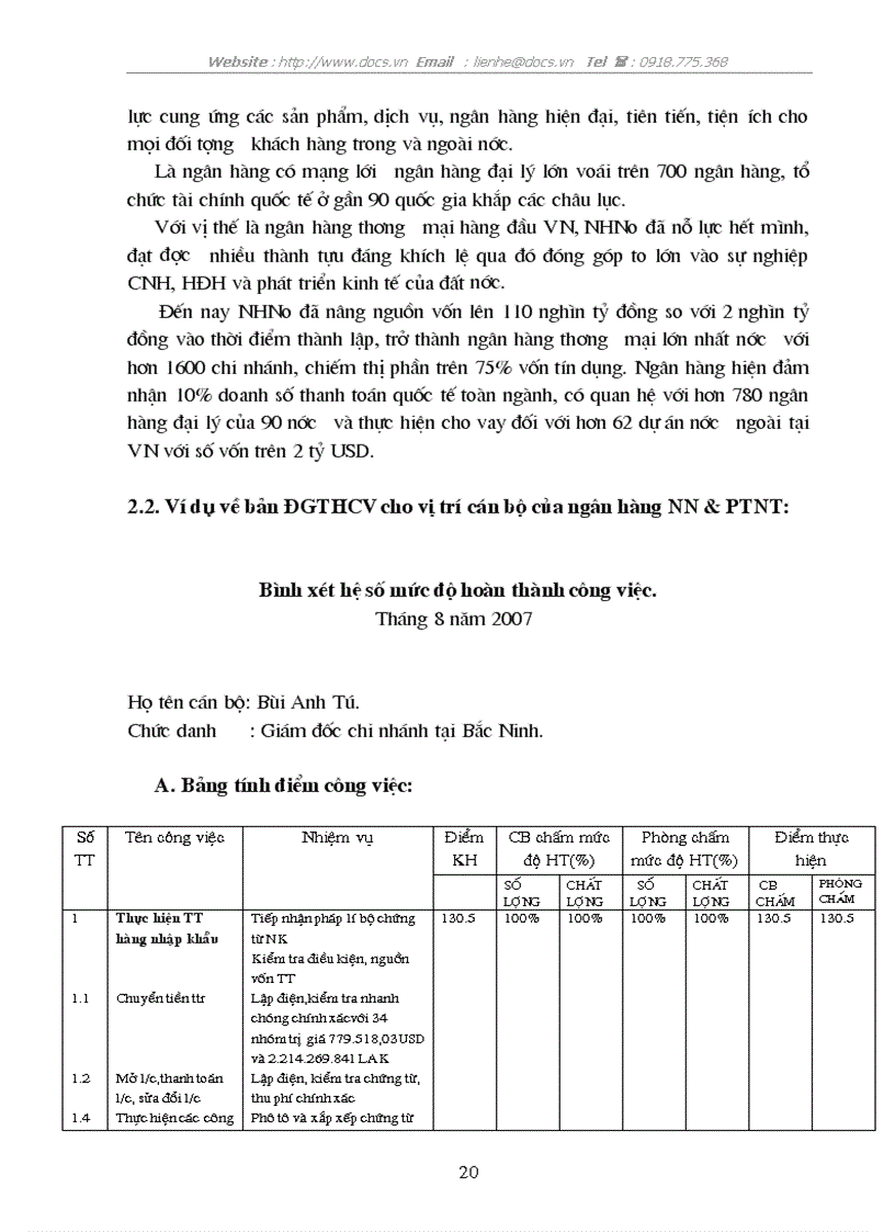image for page Đánh giá thực hiện công việc