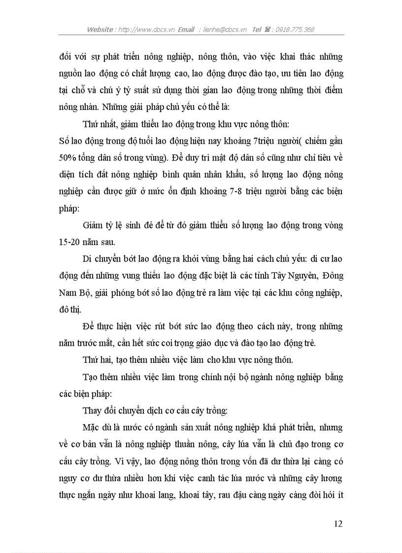 image for page Thị trường lao động nông thôn giải pháp giải quyết tạo việc làm ở nông thôn