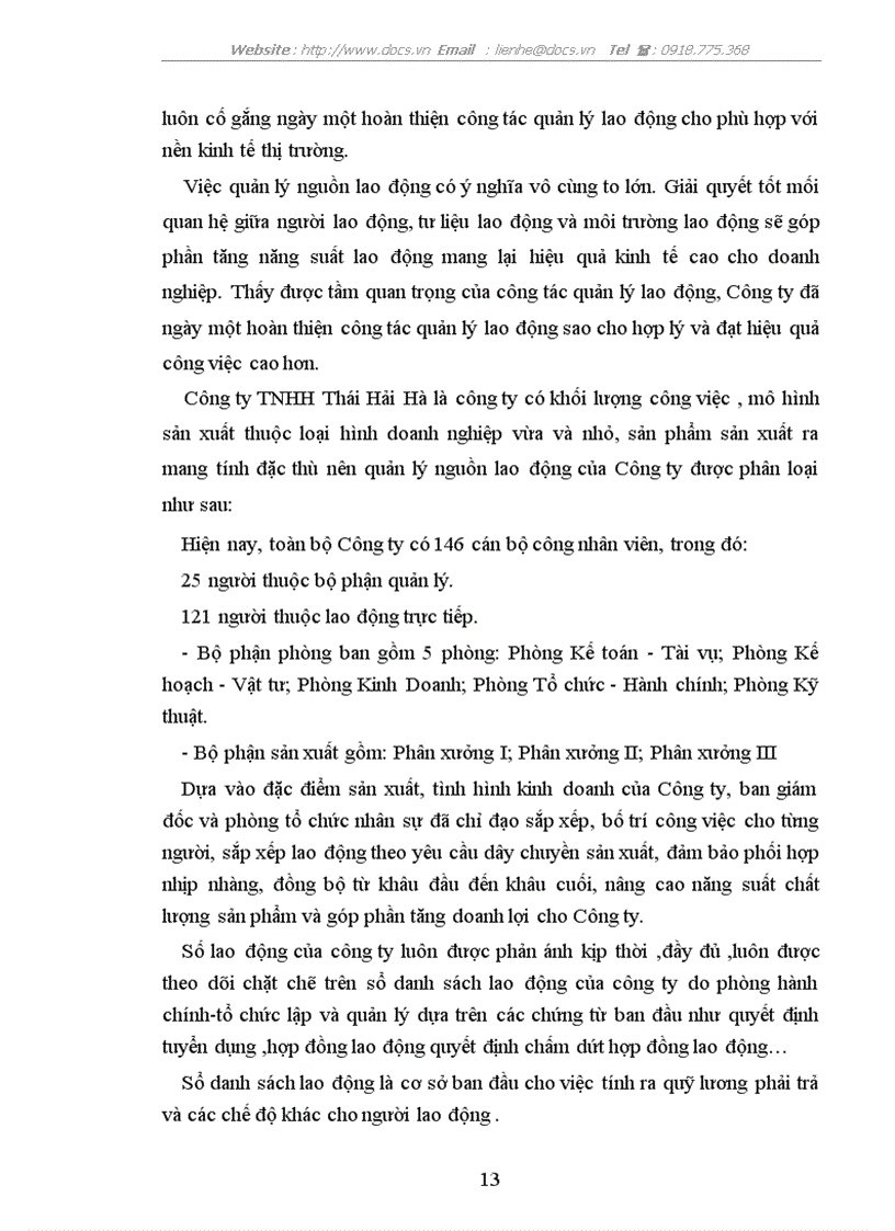 image for page Kế toán tiền lương các khoản trích theo lương tại Công ty TNHH Thái Hải Hà