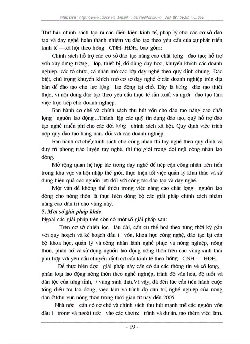 image for page Giải pháp tạo việc làm cho lao động nông nghiệp nông thôn