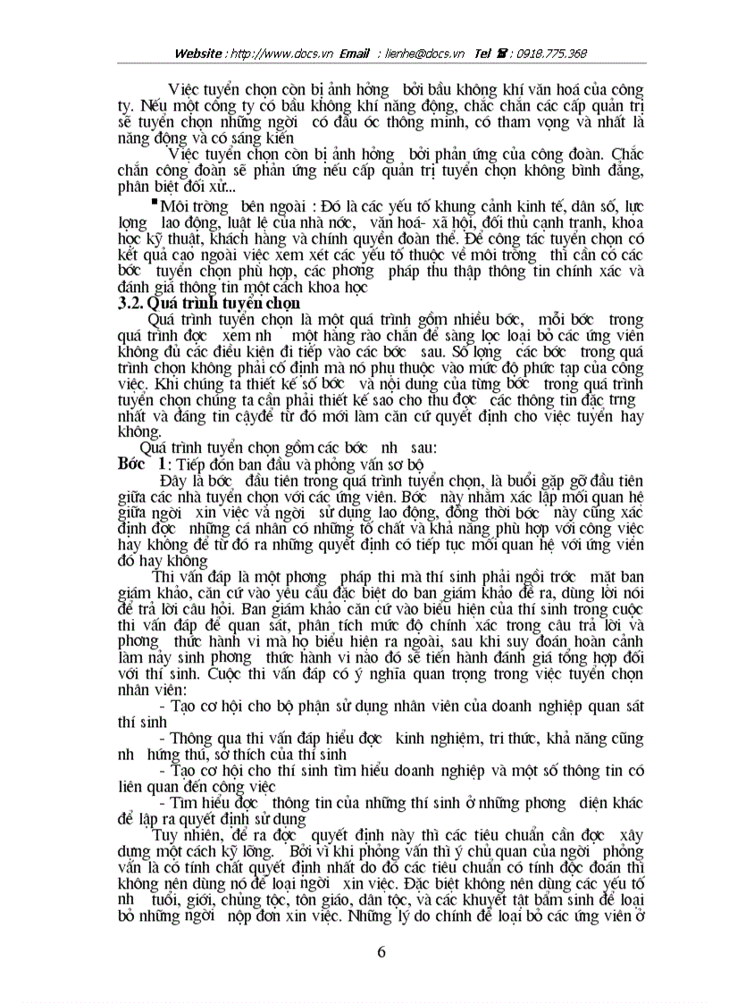 Một số biện pháp nhằm nâng cao hiệu quả của công tác tuyển chọn nhân lực tại các doanh nghiệp phía Nam