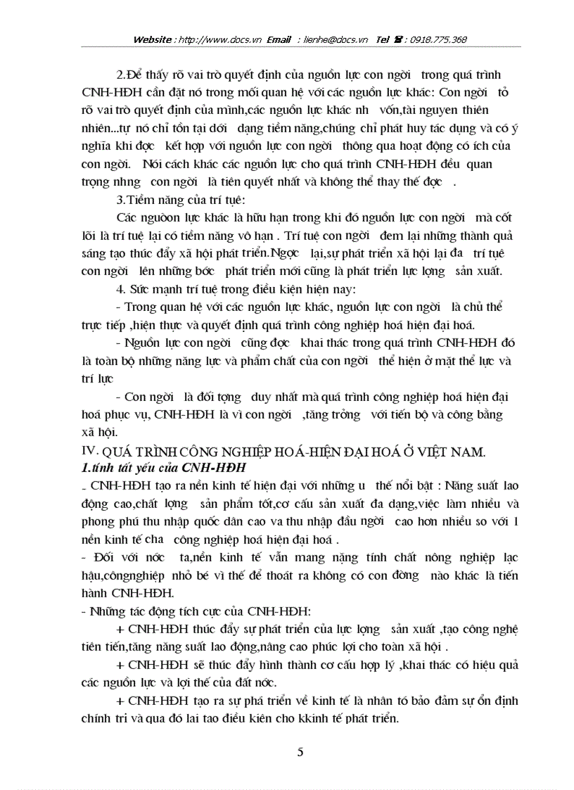 Vai trò của yếu tố con người và các giải pháp nhằm pháp nhằm phát huy vai trò con người trong sự nghiệp CNH HĐH