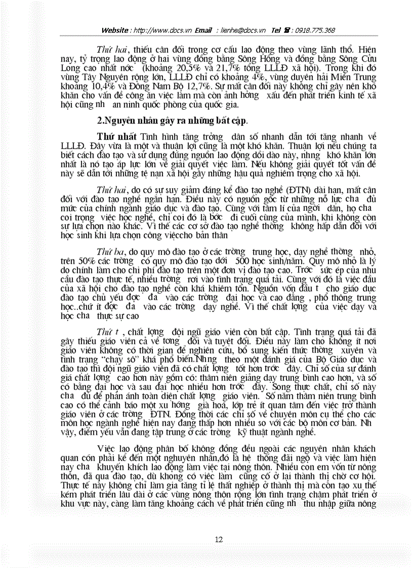 image for page Kế hoạch lao động việc làm và các pháp giải quyết việc làm trong thời kì kế hoạch 2001 2005 ở Việt Nam
