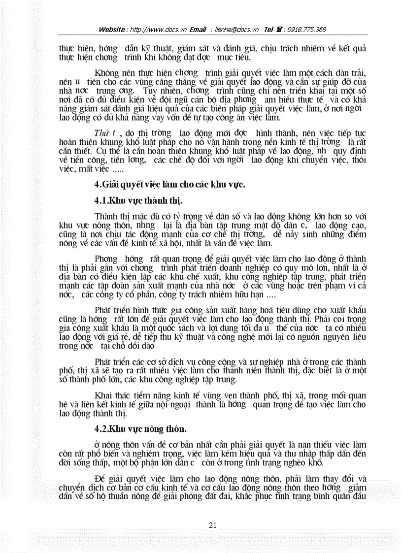 image for page Kế hoạch lao động việc làm và các pháp giải quyết việc làm trong thời kì kế hoạch 2001 2005 ở Việt Nam