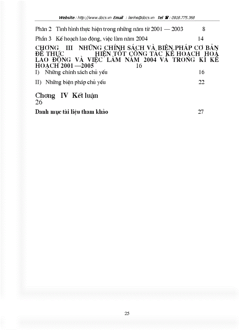 image for page Kế hoạch lao động việc làm và các pháp giải quyết việc làm trong thời kì kế hoạch 2001 2005 ở Việt Nam