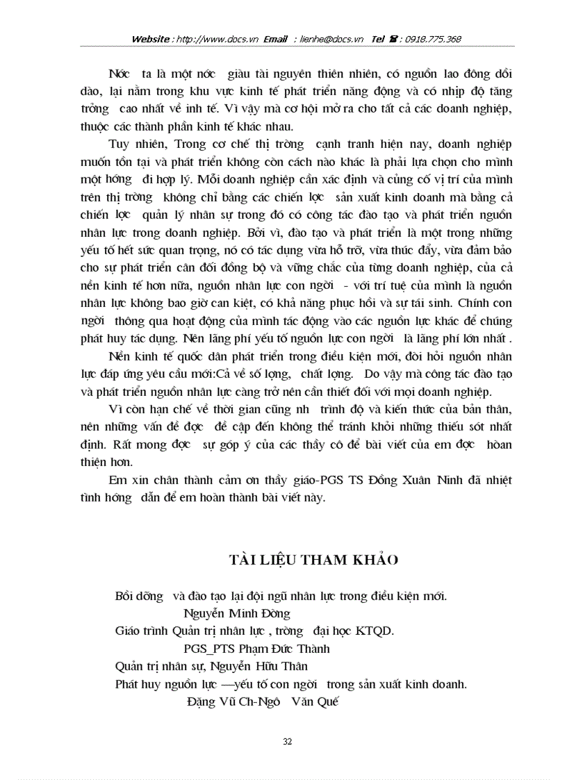 image for page Đào tạo và phát triển nguồn nhân lực trong các doanh nghiệp Việt Nam