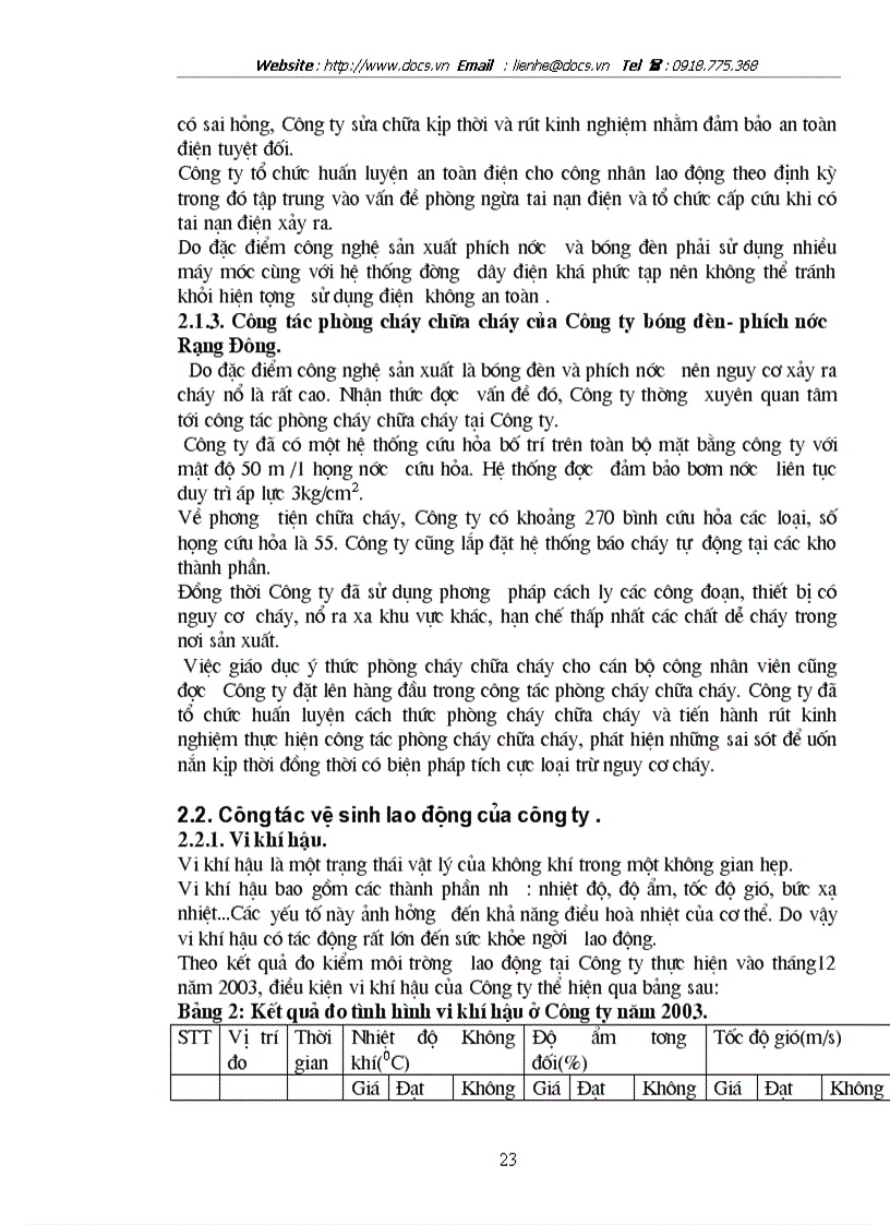 image for page Thực trạng công tác bảo hộ lao động tại công ty bóng đèn phích nước rạng đông