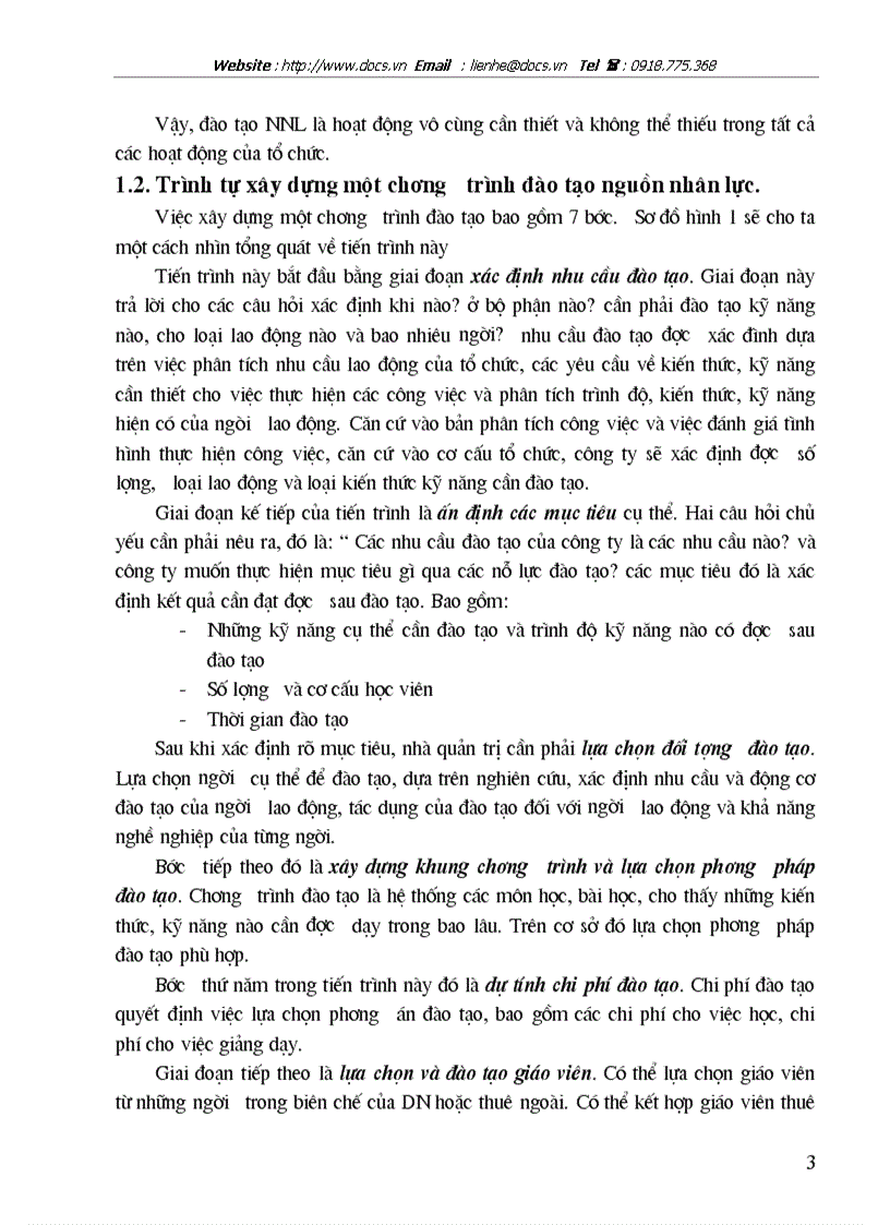 image for page Hoàn thiện công tác xây dựng khung chương trình và lựa chọn các phương pháp đào tạo của công ty Điện Lực Hà Nội năm 2004 2006