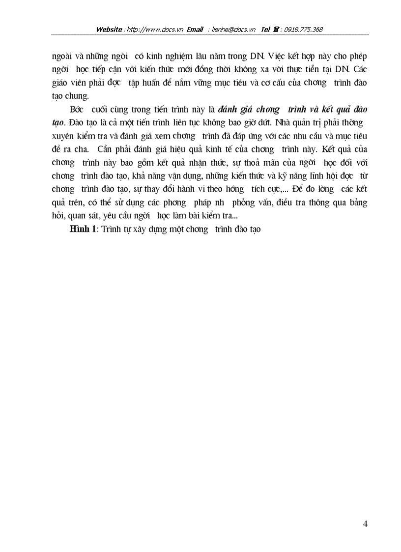 image for page Hoàn thiện công tác xây dựng khung chương trình và lựa chọn các phương pháp đào tạo của công ty Điện Lực Hà Nội năm 2004 2006