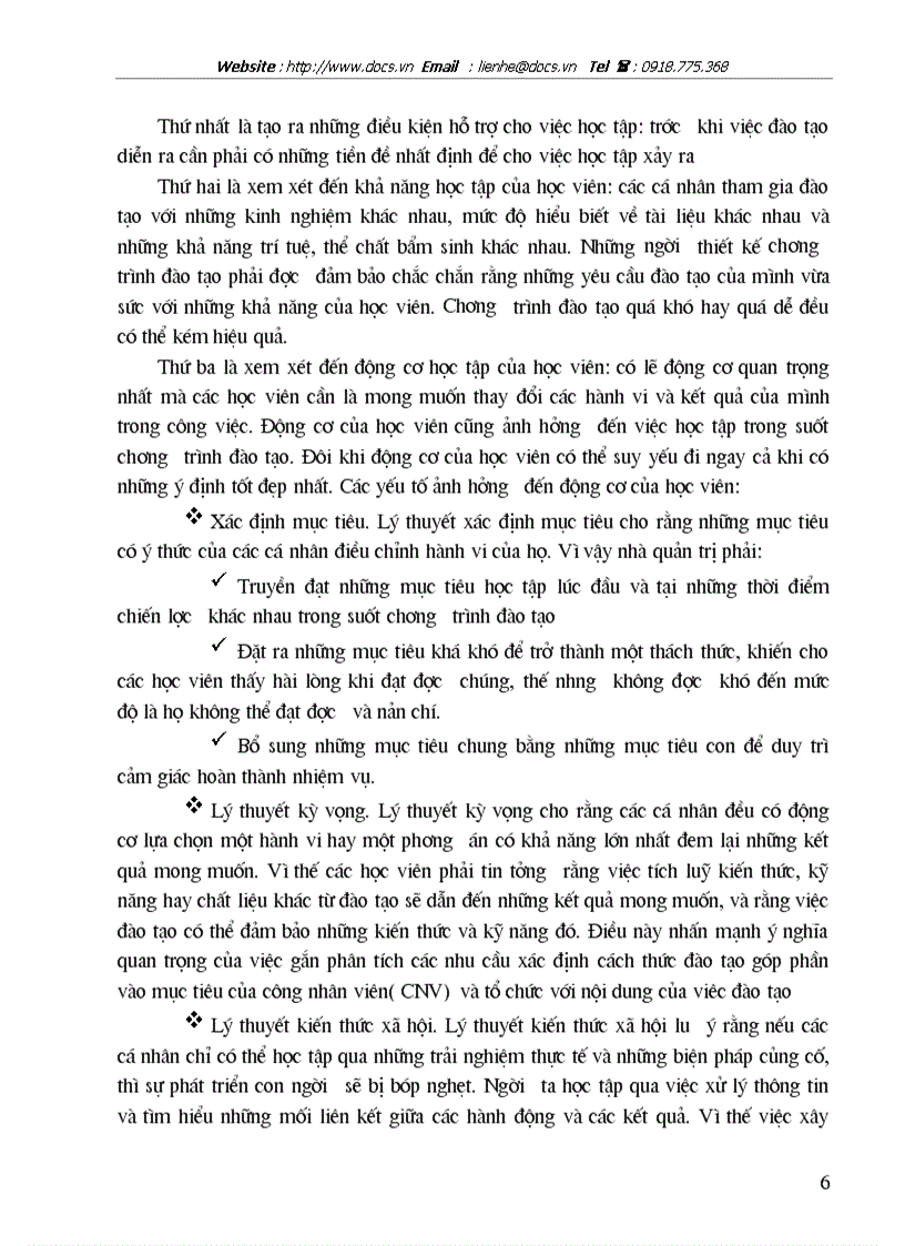 image for page Hoàn thiện công tác xây dựng khung chương trình và lựa chọn các phương pháp đào tạo của công ty Điện Lực Hà Nội năm 2004 2006
