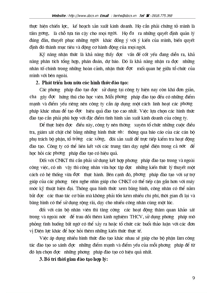 image for page Hoàn thiện công tác xây dựng chương trình và lựa chọn hình thức đào tạo của công ty Điện lực Hà Nội năm 2004 2006