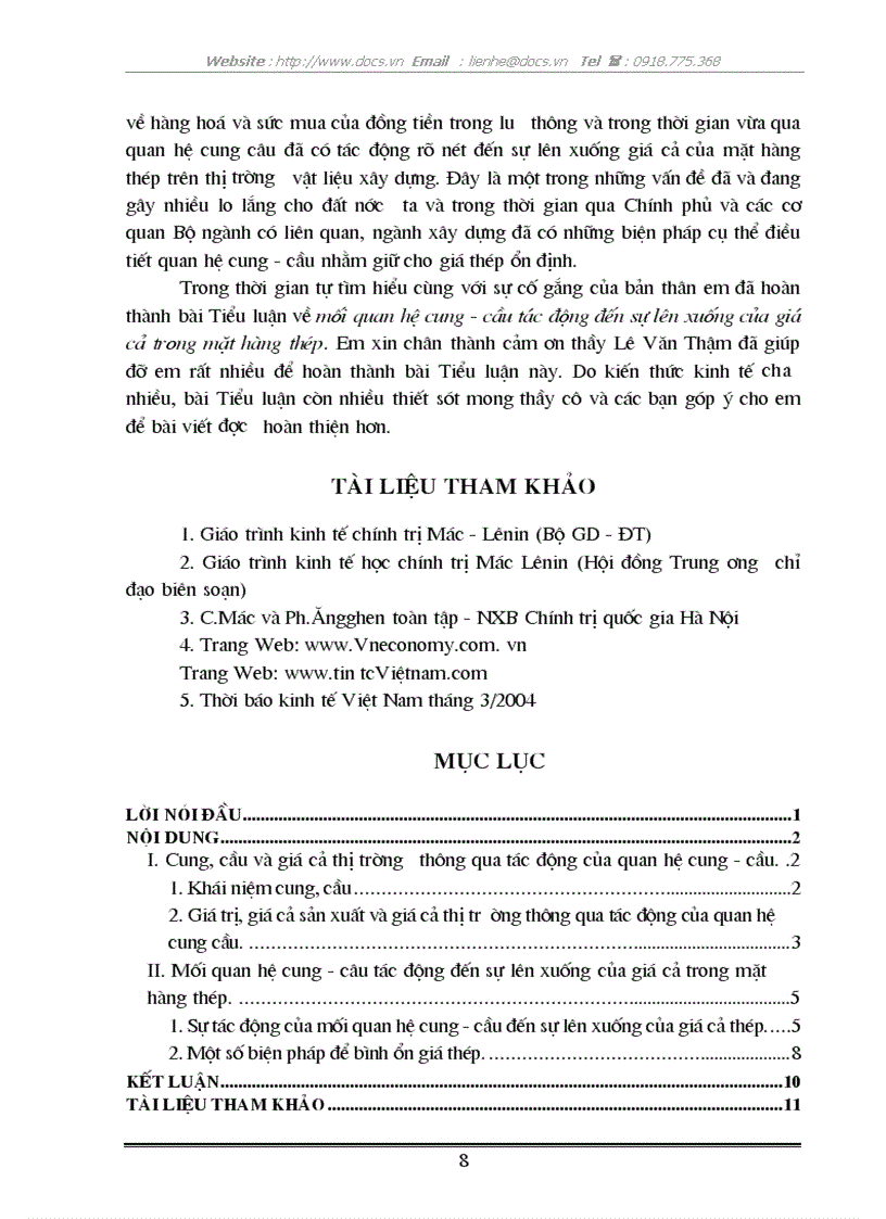 image for page Mối quan hệ cung cầu tác động đến sự lên xuống của giá cả trong mặt hàng thép