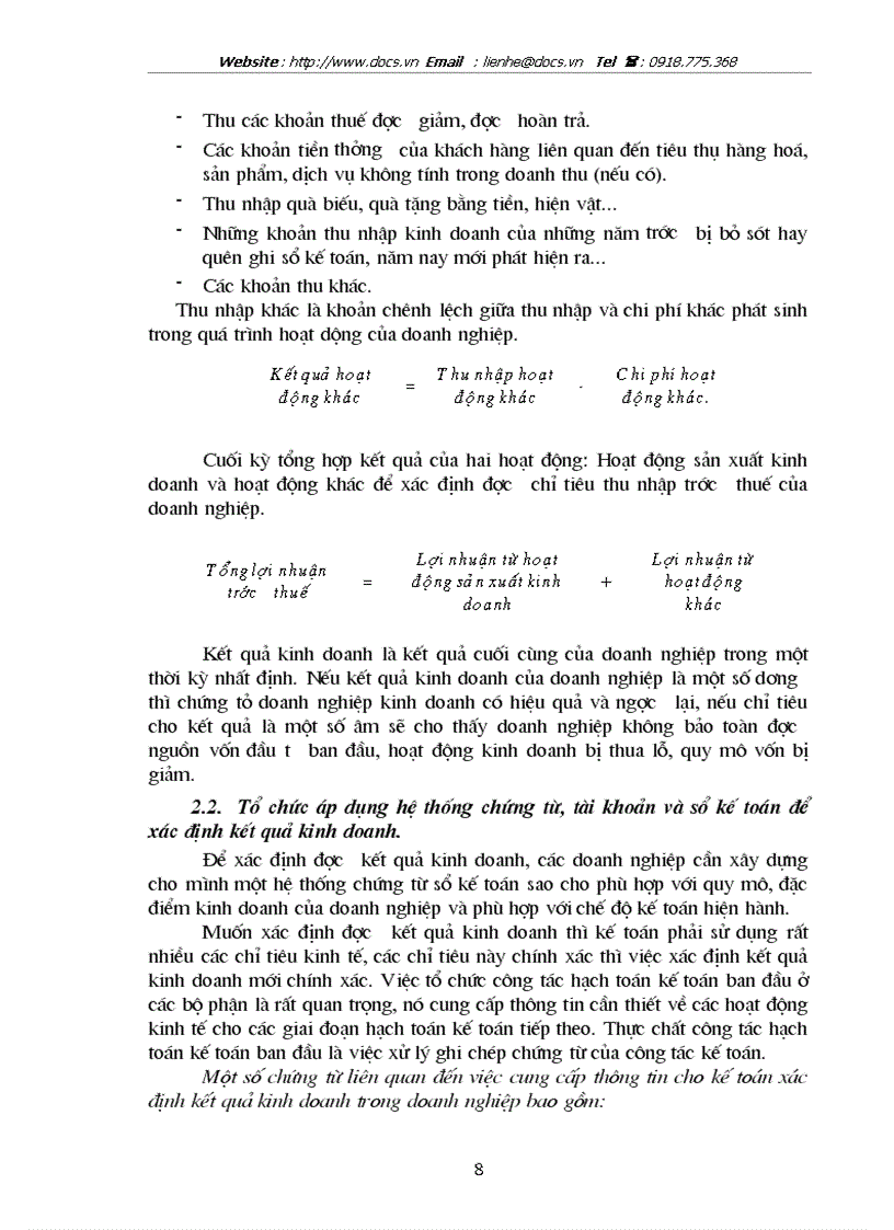 image for page Hoàn thiện công tác kế toán xác định kết quả kinh doanh và phân tích kết quả kinh doanh tại Công ty Vật tư vận tải xi măng
