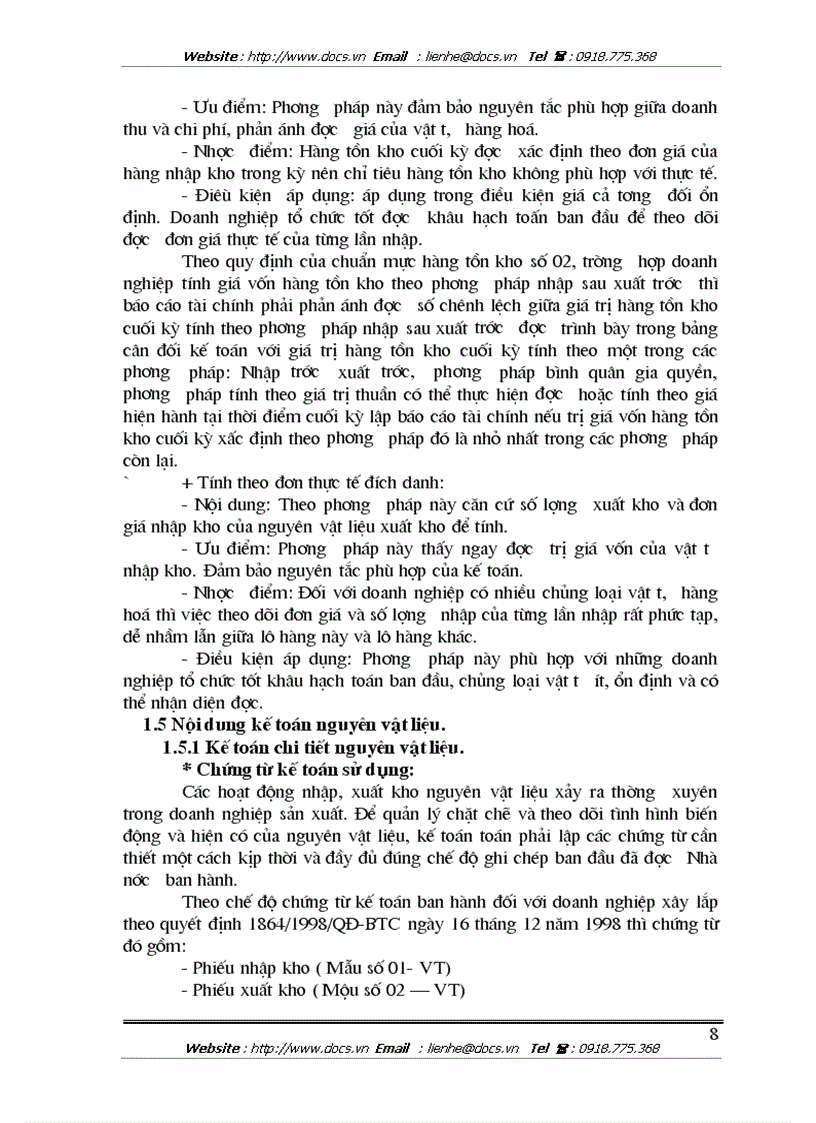 image for page Tổ chức công tác kế toán nguyên vật liệu của Công ty xây dựng số 9 Hà Nội