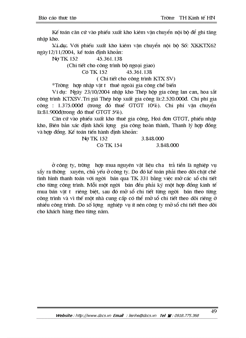 image for page Tổ chức công tác kế toán nguyên vật liệu của Công ty xây dựng số 9 Hà Nội