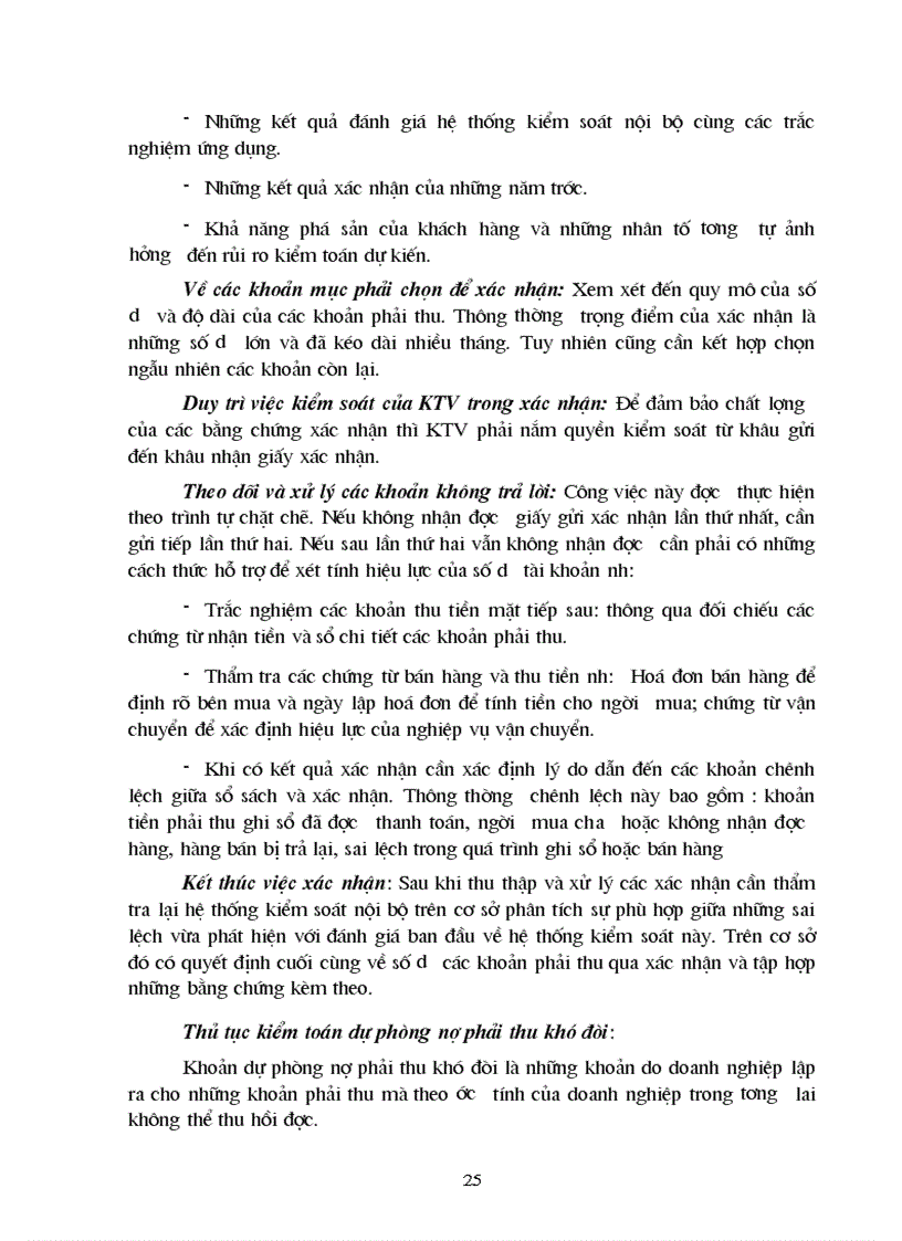image for page Quy trình kiểm toán bán hàng thu tiền trong kiểm toán Báo cáo tài chính của kiểm toán nội bộ các đơn vị hạch toán độc lập tại Tổng công ty Sông Đà