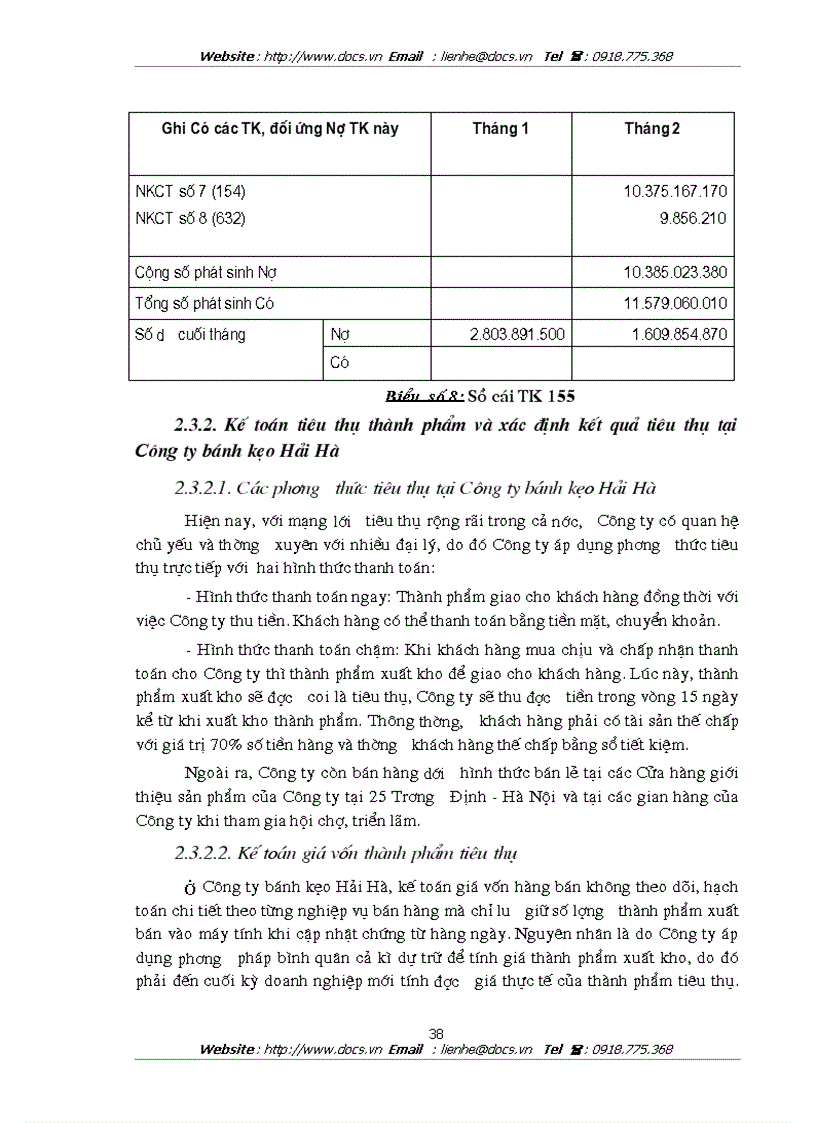 image for page Hoàn thiện kế toán thành phẩm tiêu thụ thành phẩm và xác định kết quả tiêu thụ tại Công ty bánh kẹo Hải Hà