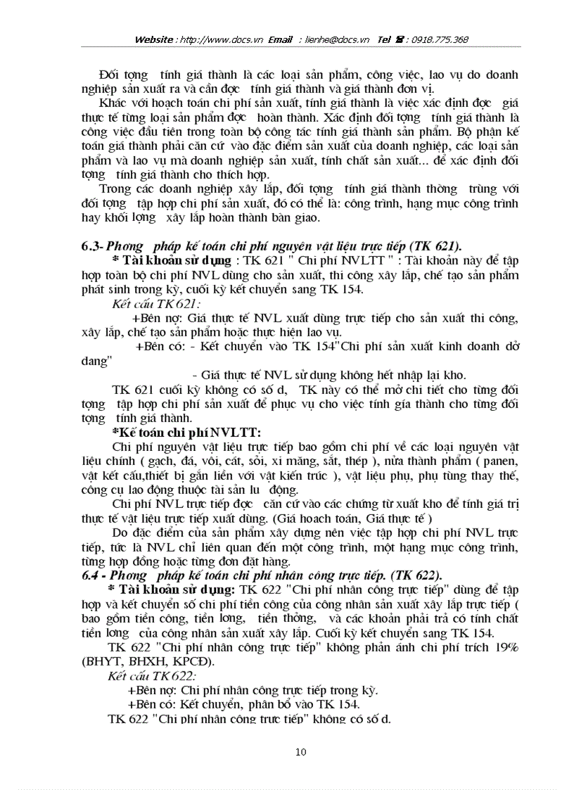 image for page Kế toán tập hợp chi phí sản xuất và tính giá thành sản phẩm